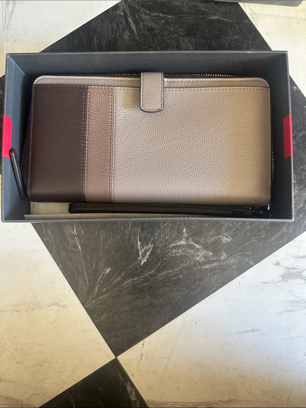 Tumi Two-Tone Travel Wallet - Picture 4 of 5